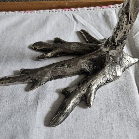 Pottery Barn Silver Jewelry Tree Stand Necklace 13x16" - Picture 6 of 8